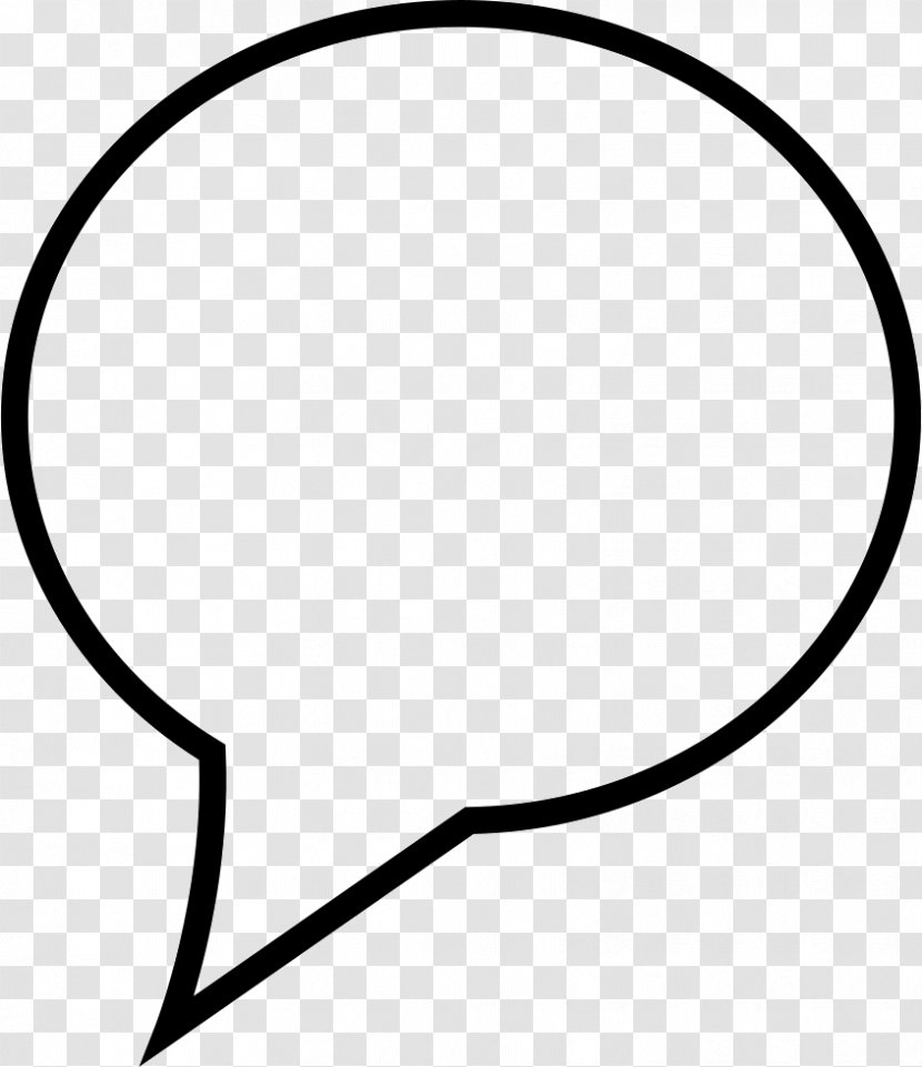 Speech Balloon Drawing - White - SPEECH BUBBLE Transparent PNG