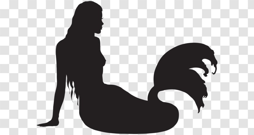 Ariel Mermaid Silhouette Clip Art - Arm Transparent PNG