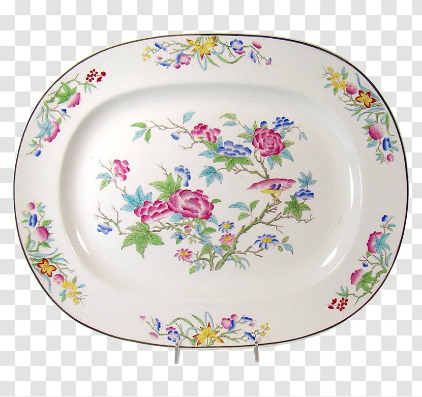 Tableware Porcelain Plate Ceramic Platter - Dinnerware Set - Hand-painted Birds Transparent PNG
