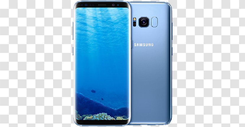 Samsung Galaxy S8+ S Plus Coral Blue Telephone Transparent PNG