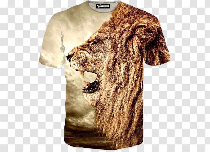 Lion Park Aslan Lion's Roar Hoodie - Sleeve Transparent PNG