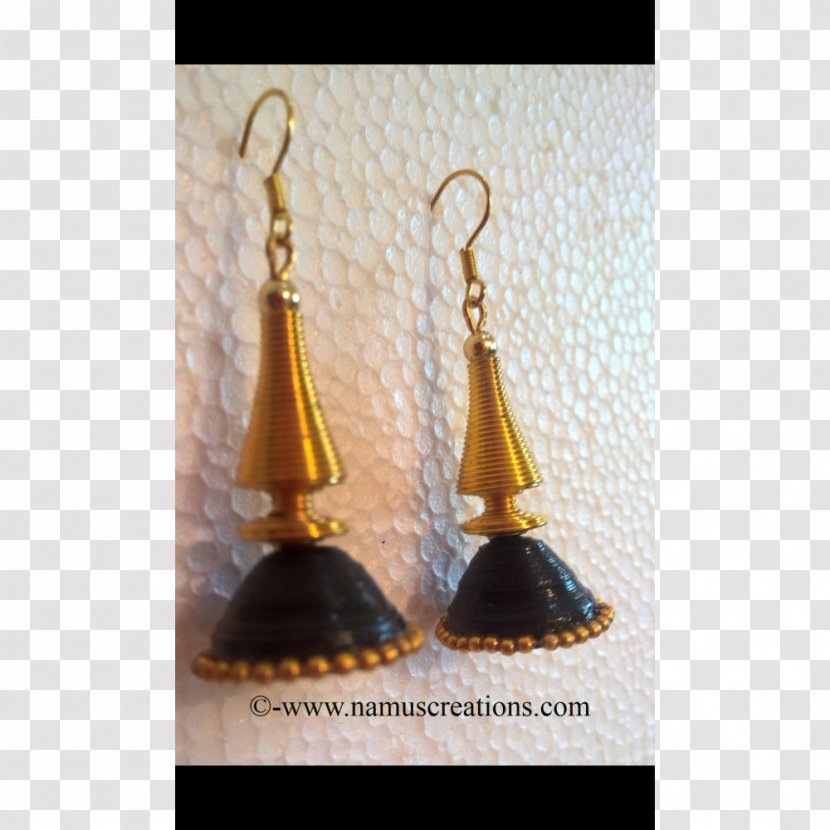 Earring Metal Bead Craft Glass - Shopping - Golden Cap Transparent PNG