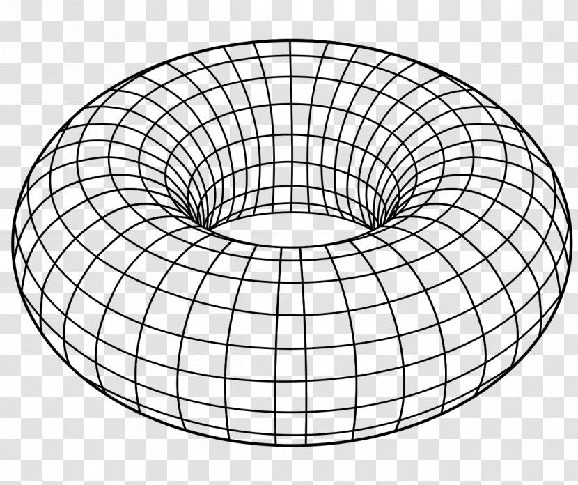 Isometric Projection Drawing Sphere Ellipse - Torus - Geometric Flyer Transparent PNG