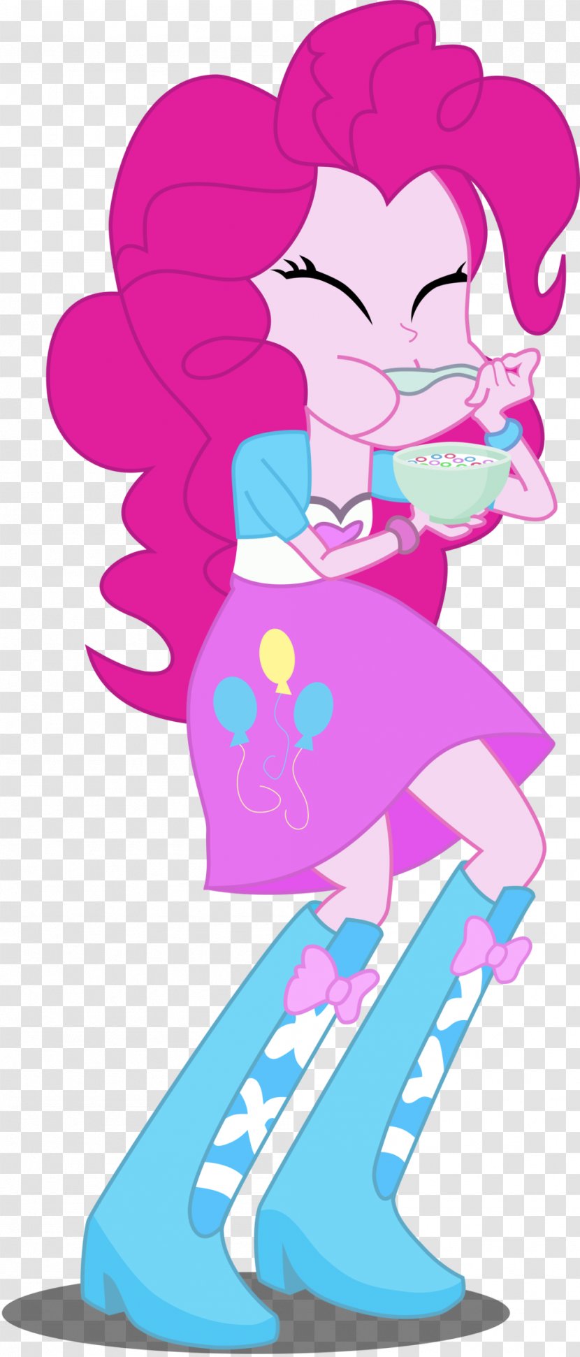 Pinkie Pie Applejack Ekvestrio My Little Pony: Equestria Girls Sunset Shimmer - Frame - Bowl Of Cereal Transparent PNG