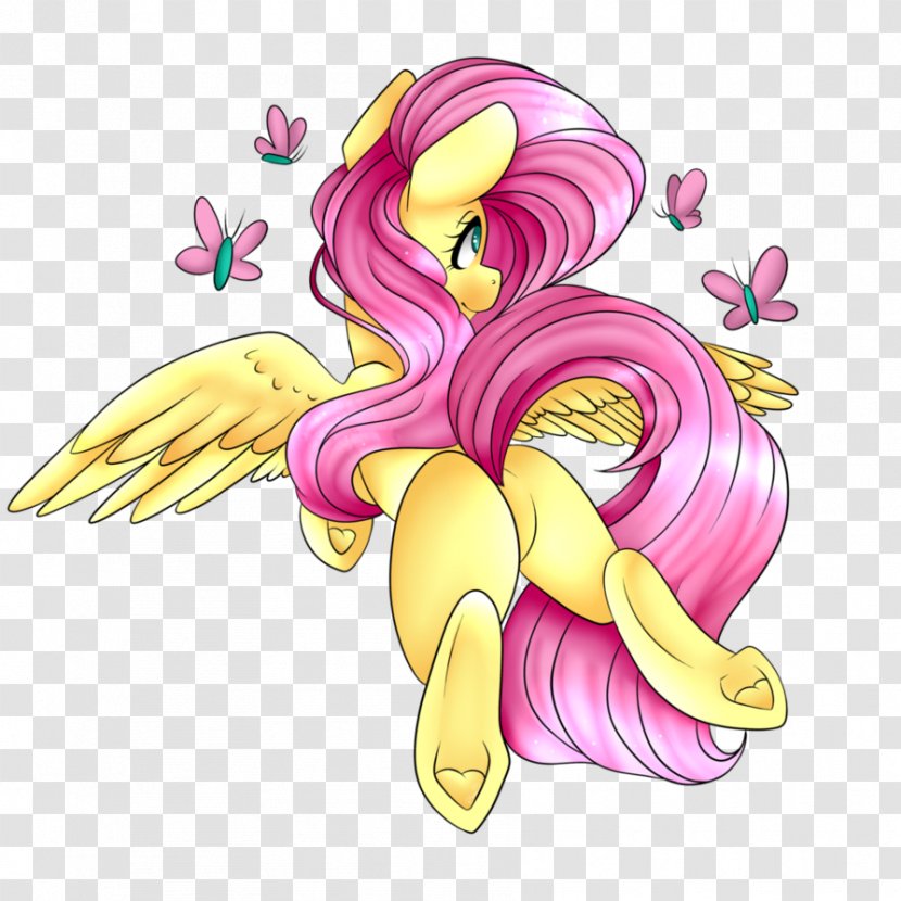 Fluttershy Pony Horse Drawing - Tree Transparent PNG