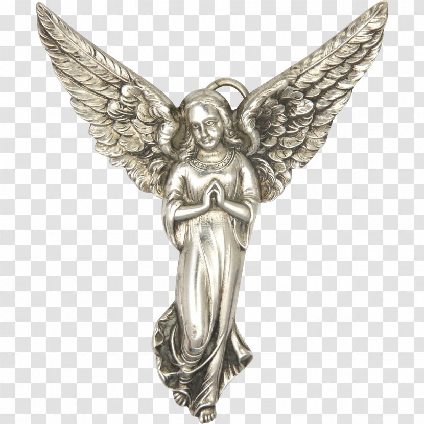 Charms & Pendants Silver Angel Cubic Zirconia Jewellery - Diamond - NECKLACE Transparent PNG
