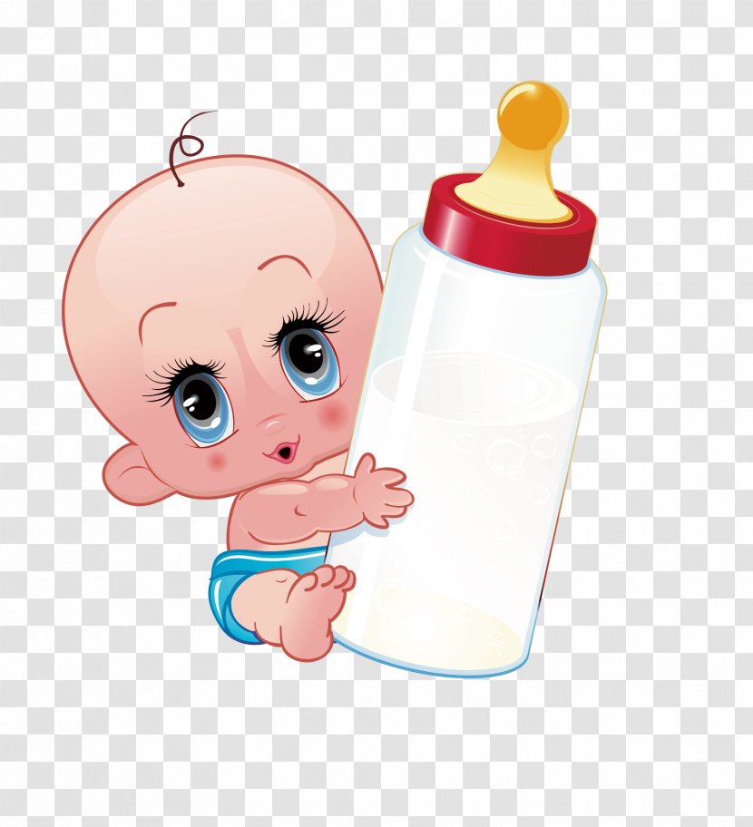 Infant Baby Bottle Child Es - Watercolor - Take The Transparent PNG