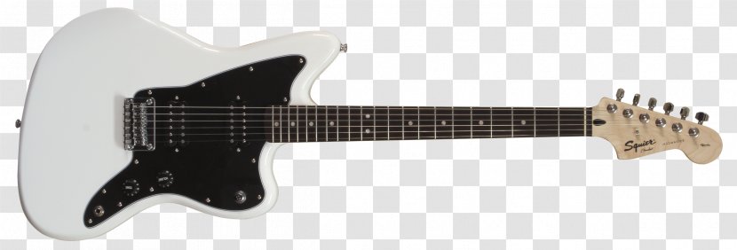 Squier Affinity Series Jazzmaster HH Fender Electric Guitar Musical Instruments Corporation - Fingerboard - White Yamaha Drums Transparent PNG