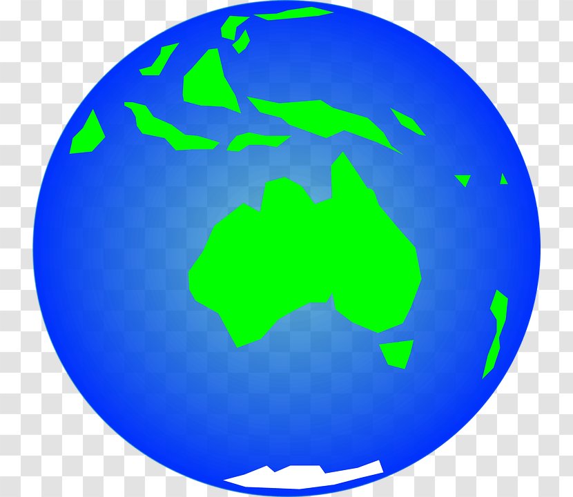 Globe Earth World Map Oceania - Projection Transparent PNG