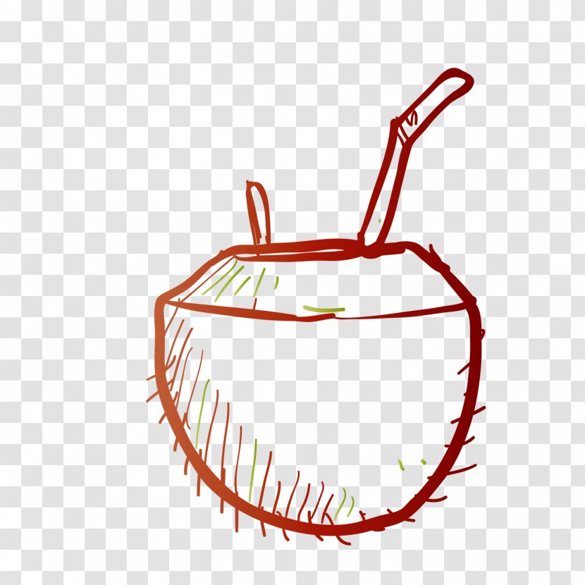 Coconut Milk Juice - Artwork - Line Painting Transparent PNG