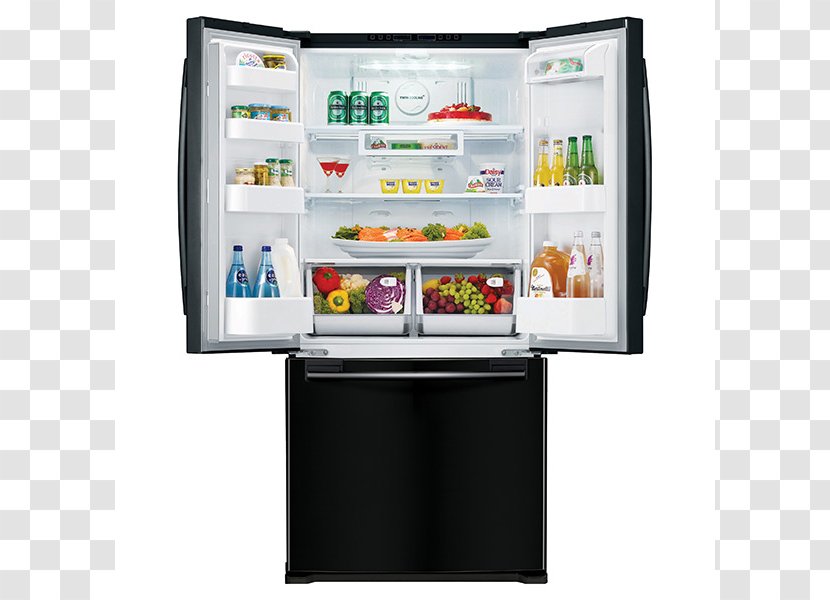 Refrigerator Cubic Foot Ice Makers Samsung RF20HFENB Frigidaire Gallery FGHB2866P - Kitchen Appliance Transparent PNG