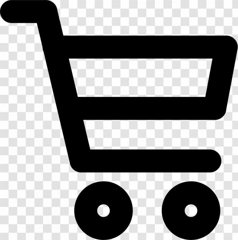 Clip Art Shopping Cart Font Vector Graphics - Black And White Transparent PNG
