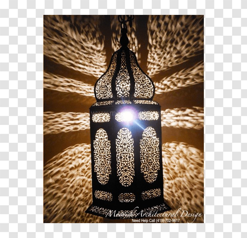 Moroccan Cuisine Lantern Light Fixture Glass - Wine Bottle Transparent PNG