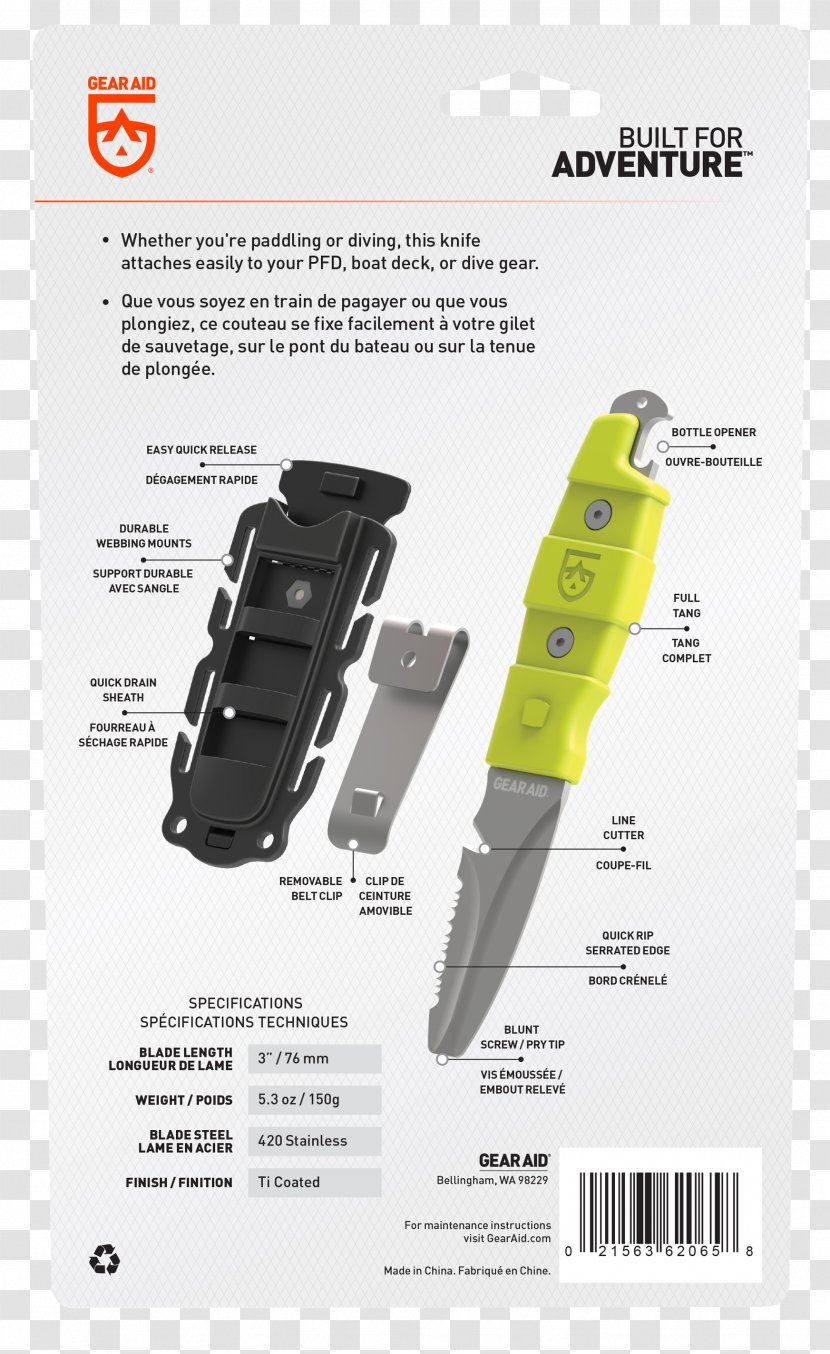 Swift Water Rescue Knife Swimmer Search And - Hardware Transparent PNG
