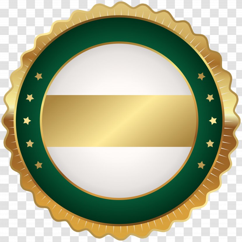 Badge Clip Art - Product Design - Seal Green Gold Image Transparent PNG