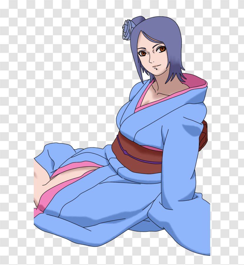 Konan Kimono Naruto Character - Flower Transparent PNG
