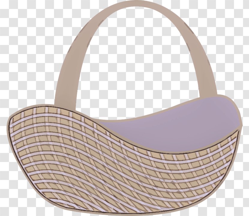 White Bag Pink Beige Handbag - Basket Wicker Transparent PNG