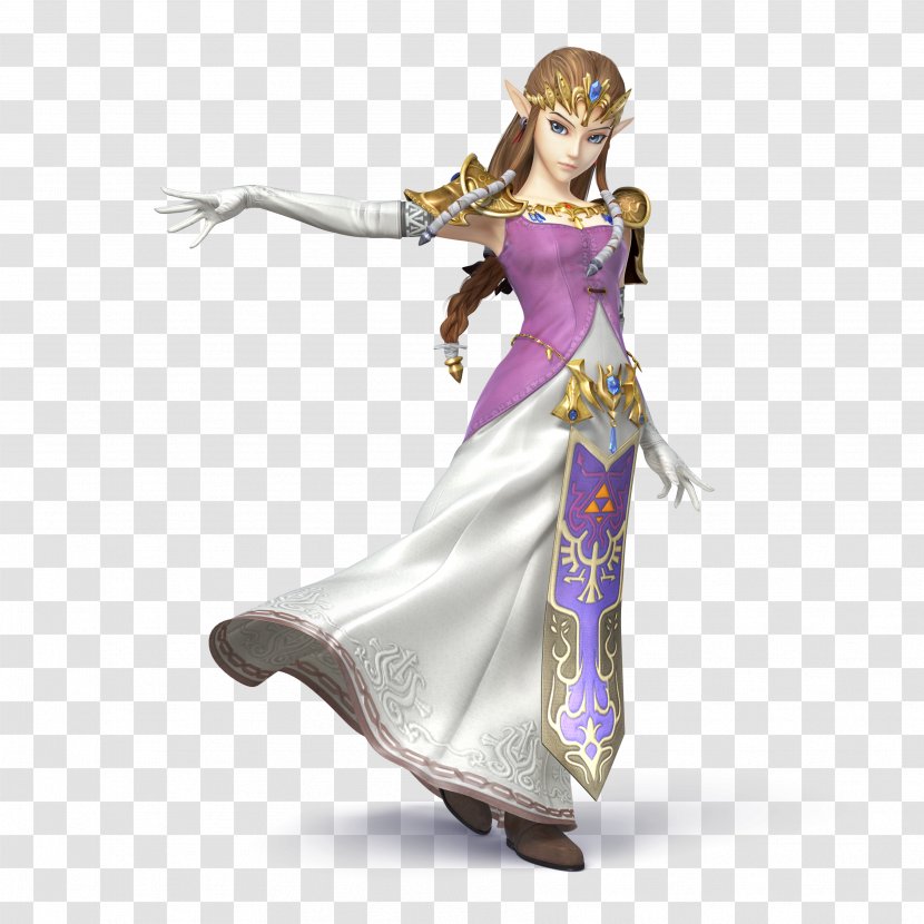 Super Smash Bros. For Nintendo 3DS And Wii U The Legend Of Zelda Princess Link - Action Figure - 3ds Transparent PNG