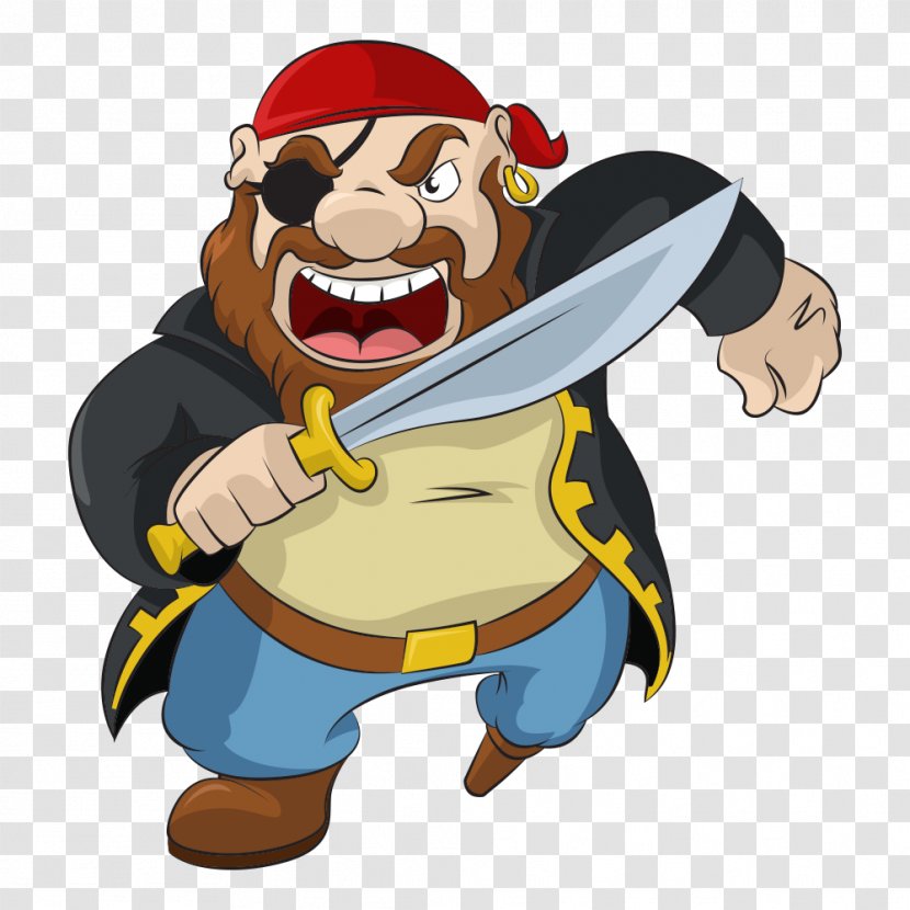 Piracy Cartoon Royalty-free Illustration - Mascot - Knife Vector Cyclops Transparent PNG
