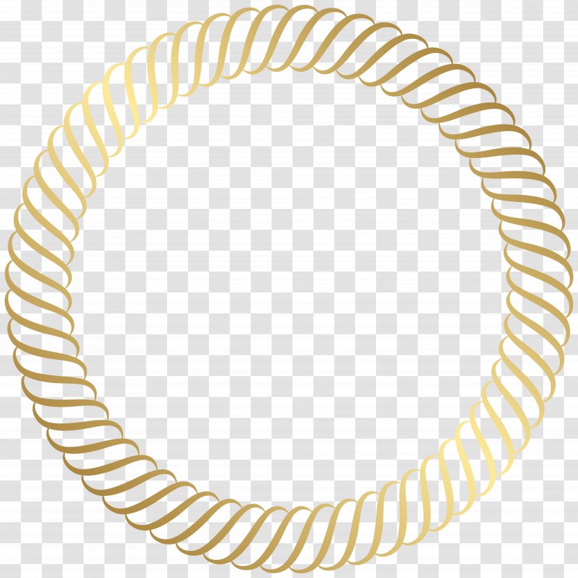 Gold Clip Art - Yellow - Round Border Image Transparent PNG