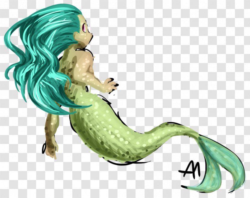 Reptile Mermaid Cartoon Tail - Fictional Character Transparent PNG