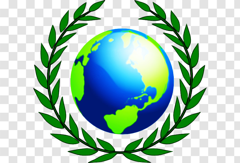 Green Plant Emblem World Symbol Transparent PNG