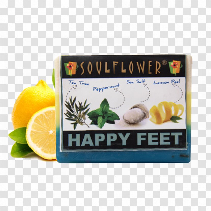 Lemon Soulflower Happy Feet Soap Foot Care Oil Be Gone Citric Acid Transparent PNG