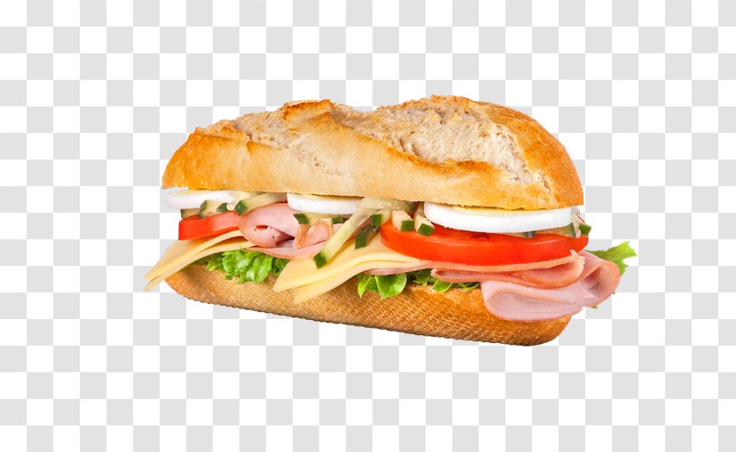 Ham And Cheese Sandwich Submarine Fast Food Bocadillo Bánh Mì - Junk Transparent PNG