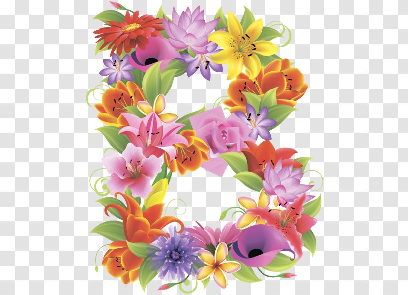 Floral Design English Alphabet Letter Flower - Floristry Transparent PNG