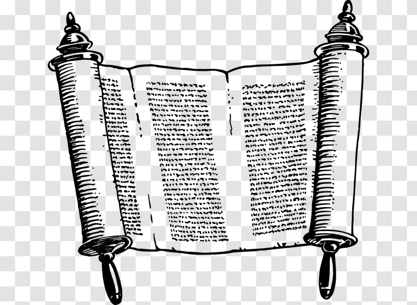 Sefer Torah Scroll Clip Art - Papiro Transparent PNG
