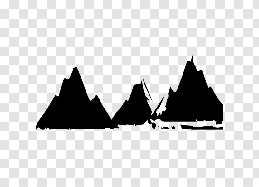 Black & White - Logo - M Font Triangle Tree Brand Transparent PNG