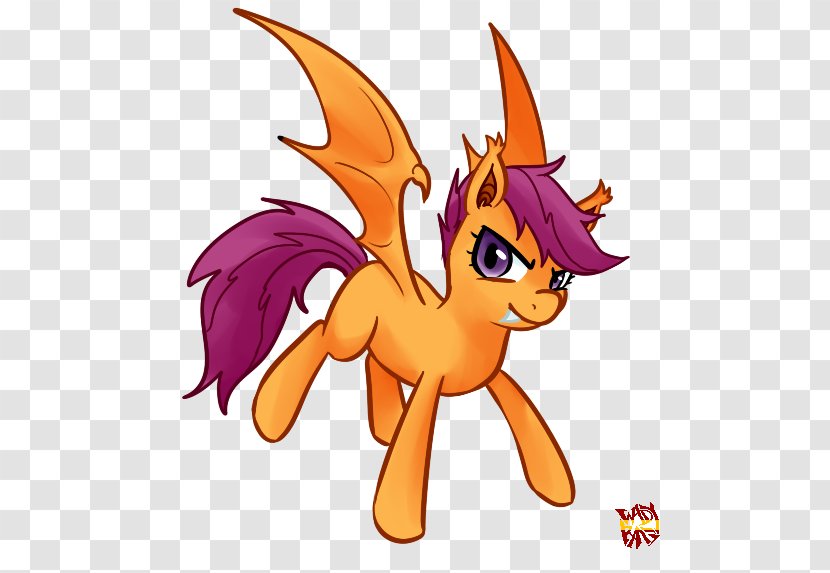 My Little Pony Scootaloo Horse Bat - Mythical Creature - Sweety Diapers Transparent PNG