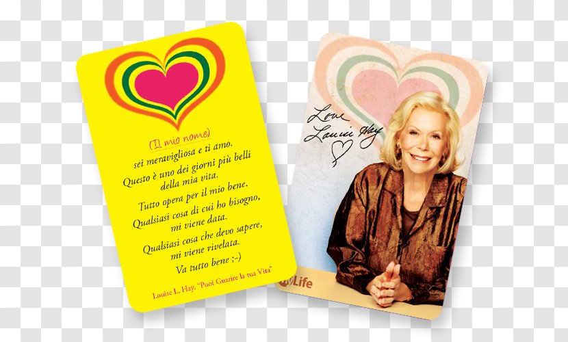 095 Greeting & Note Cards Louise Hay Font - Yellow - Enewsletter Transparent PNG