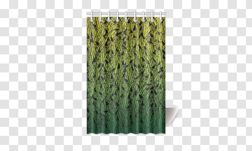 Douchegordijn Textile Grasses Curtain Pattern - Shower Transparent PNG