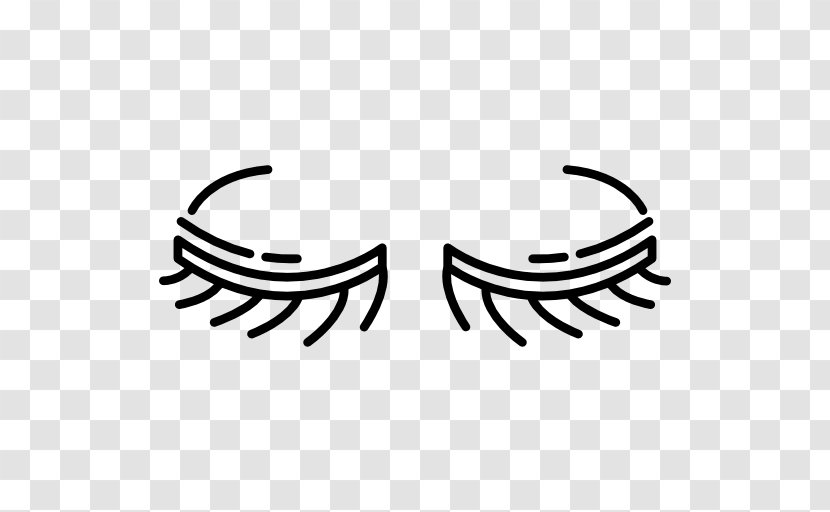 Long Eyelashes - Black And White - Monochrome Transparent PNG