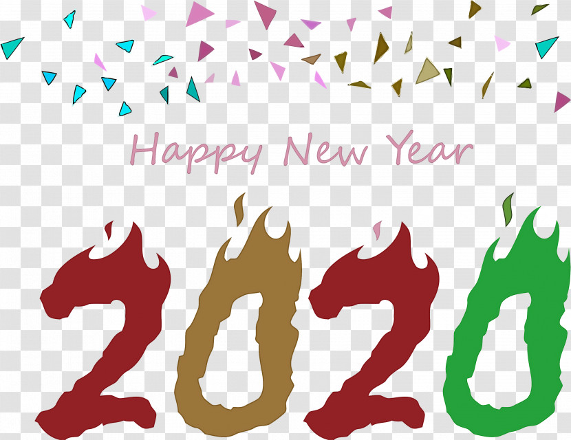 Happy New Year 2020 New Year 2020 New Years Transparent PNG