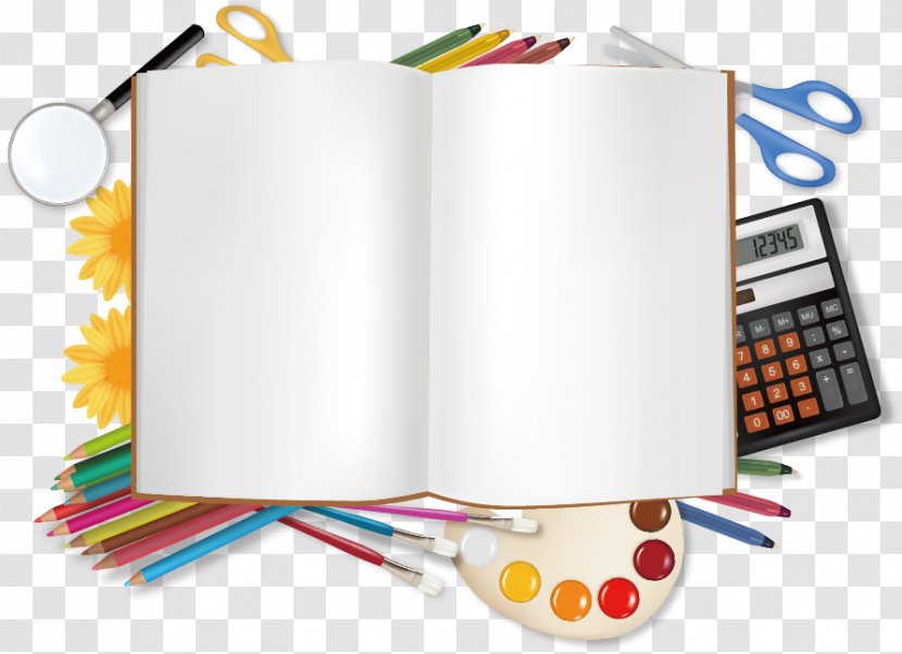 Stationery Office Supplies Illustration - Creative School Transparent PNG