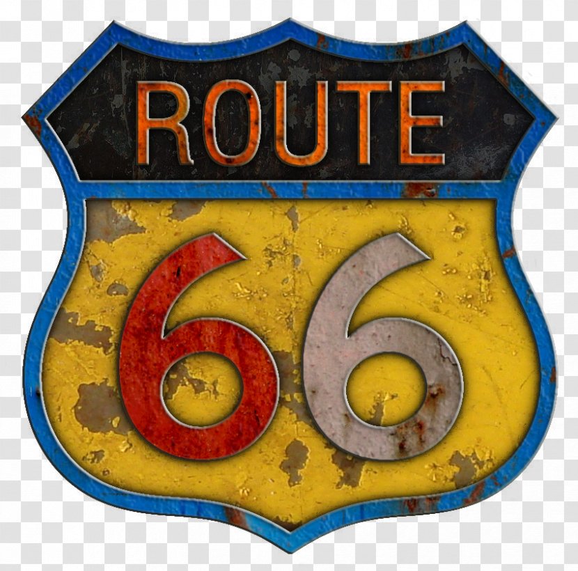 U.S. Route 66 Metal Sticker Decal Road Transparent PNG