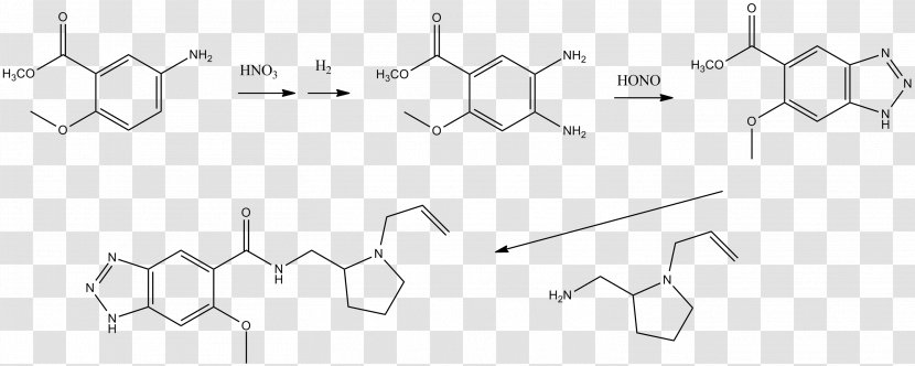 Molecule Chemical Substance Quetiapine Compound Organic - Black And White Transparent PNG