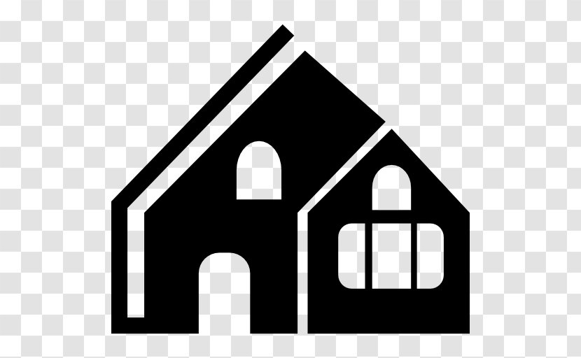 Villa Clip Art - Monochrome - Building Transparent PNG