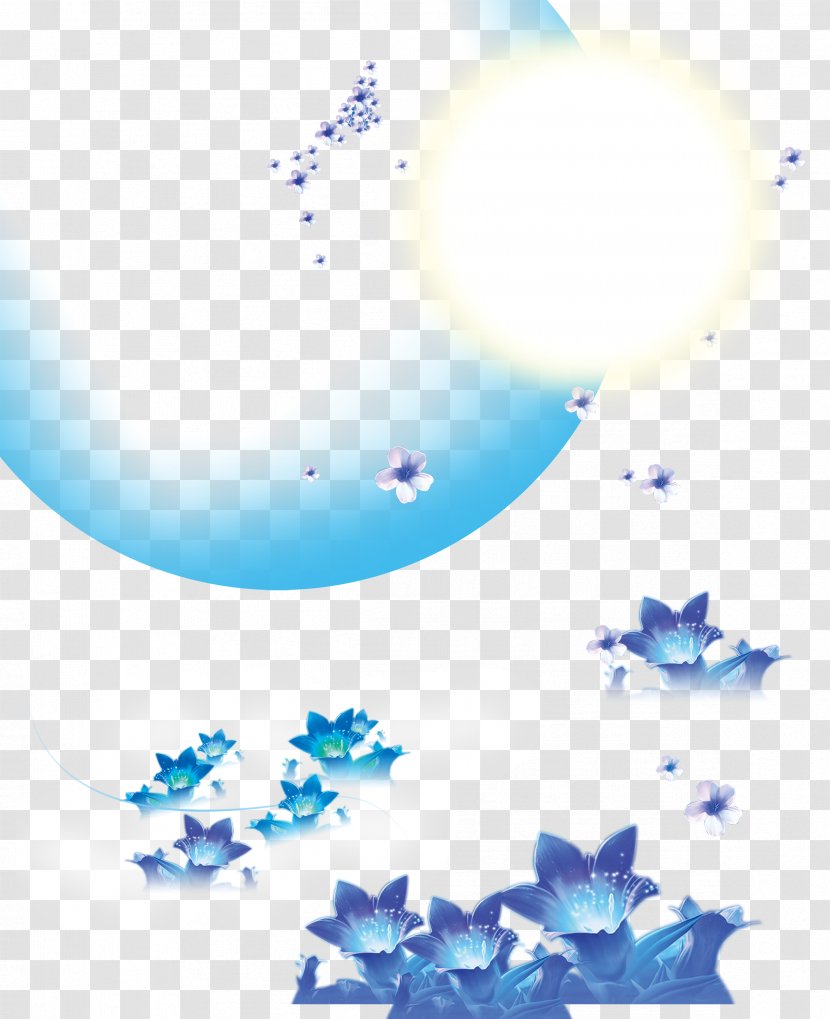 Mid-Autumn Festival Poster Traditional Chinese Holidays - Moon Flower Transparent PNG