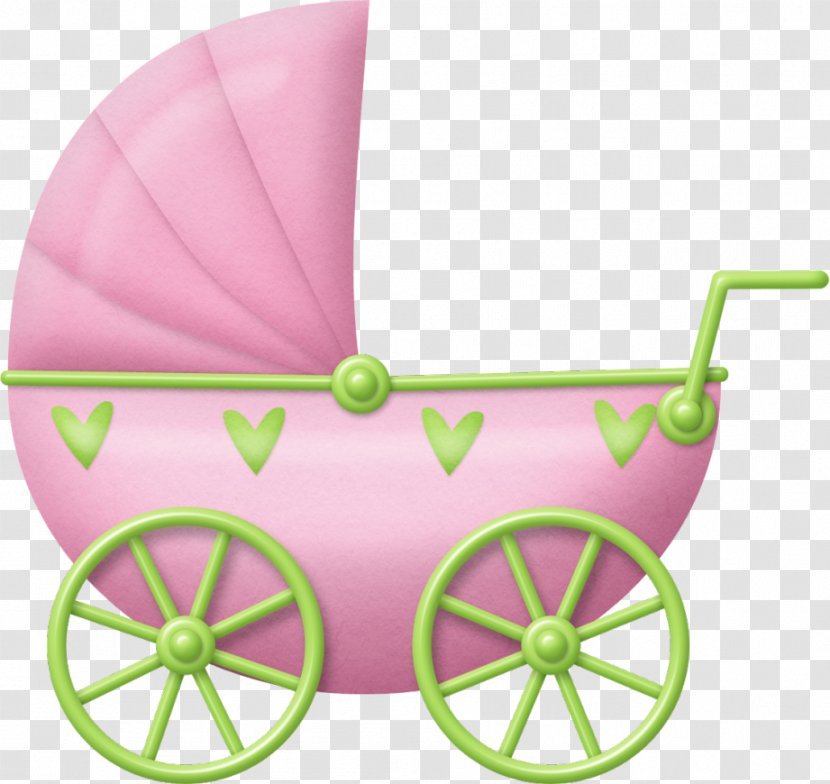 Infant Baby Shower Transport Clip Art - Green Transparent PNG