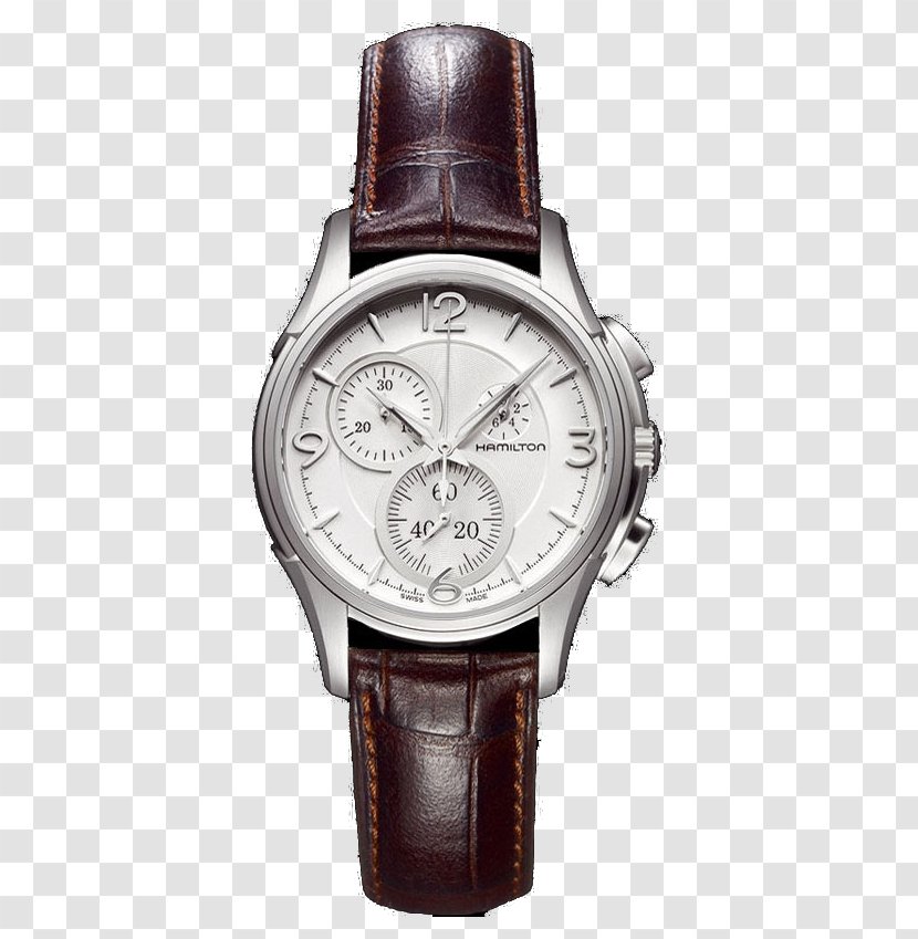 Chronograph Automatic Watch Longines Strap - Brown Transparent PNG