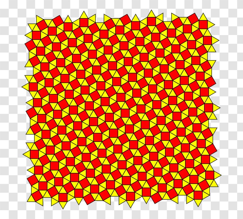 Euclidean Tilings By Convex Regular Polygons Uniform Tiling Tessellation Snub Square - Plane Transparent PNG