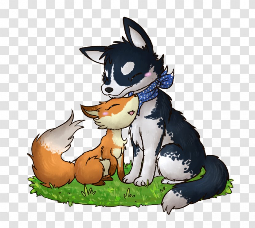 Puppy Cat Dog Breed - Tail - Husky Drawing Transparent PNG