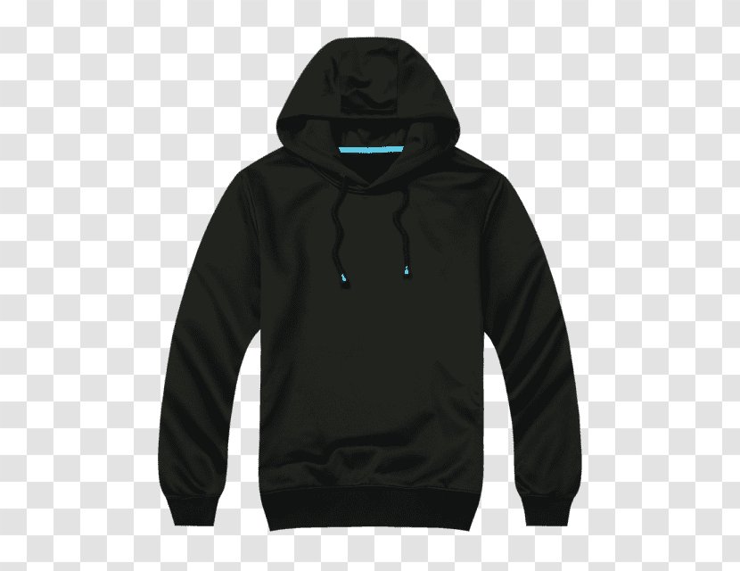 Hoodie Zipper T-shirt Bluza Polar Fleece - Black Transparent PNG