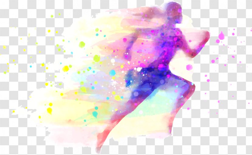 Running Physical Fitness Exercise Jogging Food - Flower - Watercolor Transparent PNG