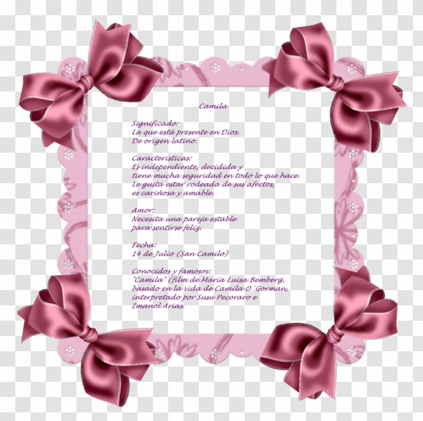 Borders And Frames Picture Clip Art - Rose - CAMILA Transparent PNG
