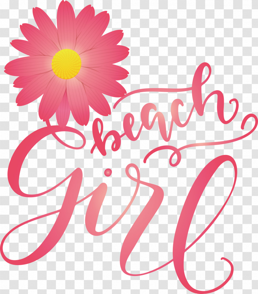 Beach Girl Summer Transparent PNG