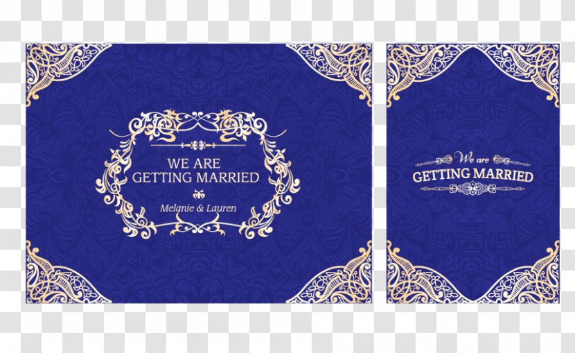 Wedding Download - Flower - European-style Reception Table Vector Blue Background Transparent PNG